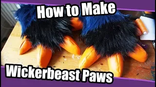 //Tutorial #46// Wickerbeast Paws for Fursuit - Paws With Big Claws + PDF Pattern