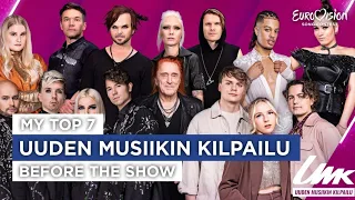 🇫🇮 Finland 2022: UMK - My Top 7 (All Songs) - Before The Show