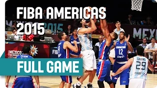 Argentina v Dominican Republic - Group Phase Round 2 - Full Game - 2015 Fiba Americas Championship