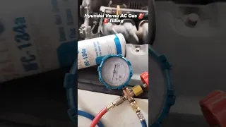 Hyundai Verna AC Gas ⛽⛽ filling #automobile #automotive #car #mechanic #mechanical #sorts #ac