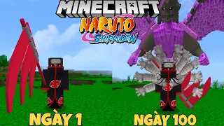 TÓM TẮT 100 NGÀY SINH TỒN MINECRAFT NARUTO LÀM AKATSUKI