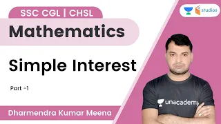 Simple Interest | Part-1 | SSC CGL/CHSL | Dharmendra Meena | wifistudy studios