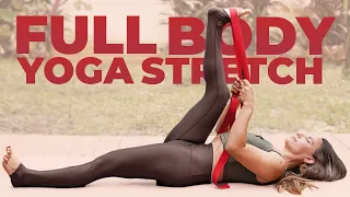 Full-Body Yoga Stretch (with a strap) | Feel Expansive & Open