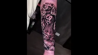 Tiger Realism Tattoo.Тату тигр реализм