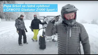 Pepa Sršeň a CFMOTO Gladiator Z1000 Sport. Pepa si ve speciálním akčním videu trochu zablbnul 🤟😁.