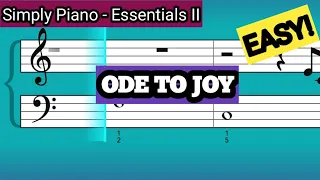 Simply Piano| Ode To Joy |Essentials II |Piano Tutorial