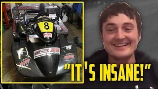 "It's insane" Jack Dex on driving a 100hp Super Kart for the first time at Snetterton