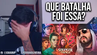 REACT Stranger Things (Dubladores) Vs. Mussoumano - Batalha de Rap