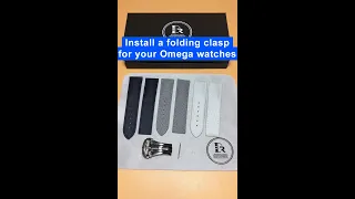 How to install folding clasp (deployment buckle) for Omega | Drwatchstrap