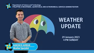 Public Weather Forecast issued at 4:00 PM | January 29, 2023