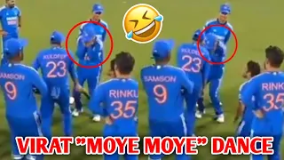 Virat Kohli doing "MOYE MOYE" Dance Viral Video 🤣| Virat Kohli IND vs AFG Cricket News Facts