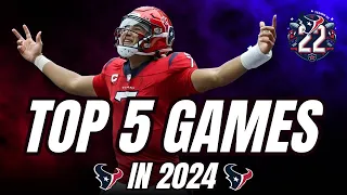Top 5 games for the Houston Texans in 2024