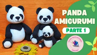PANDA AMIGURUMI 🐼 parte 1 - Patron: Celina innovaciones crochet