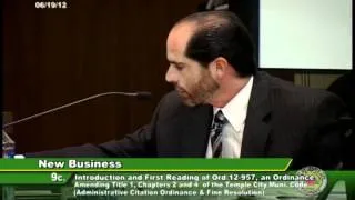 Temple City City Council | June 19, 2012 | Regular Meeting