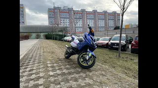 Yamaha AEROX 70ccm TOP SPEED (102km/h)