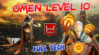 War Commander Omen Level 10 & Full Tech Test.