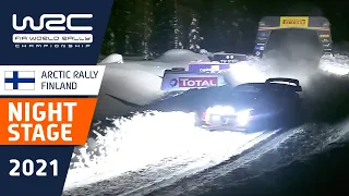 Incredible 200KPH in the night stage SS2 of WRC Arctic Rally Finland 2021