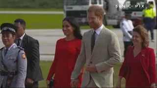 The Duke and Duchess of Sussex in Tonga