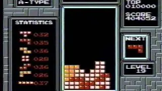 NES Tetris - 999,999 (Level 19 Maxout)