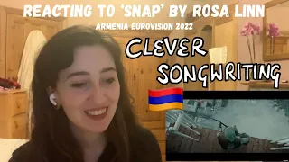 ARMENIA EUROVISION 2022 - REACTING TO 'SNAP' BY ROSA LINN