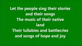 Let the people sing with lyrics/wolfe tones