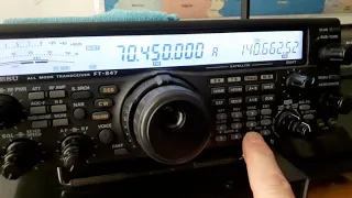 My New YAESU. FT-847. HF & V/UHF Band Transceiver.