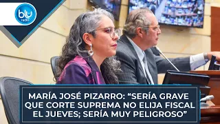 María José Pizarro: “Sería grave que Corte Suprema no elija fiscal el jueves; sería muy peligroso”