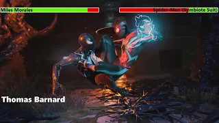 Miles Morales vs. Spider-Man with healthbars