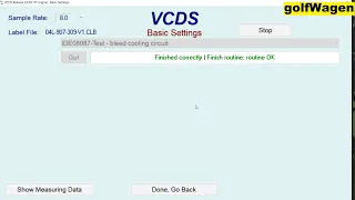 VCDS Bleed cooling circuit VW ea288 1.6Tdi 2.0Tdi