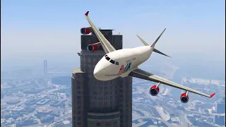 Air Bus A380 Worst Emergency Landings In Water Ever By Inexperience Pilots | Gta5