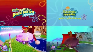 SpongeBob - Battle for Bikini Bottom Rehydrated Trailer Comparison