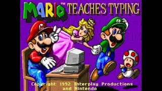 Mario Teaches Typing PC DOS Quick Playthrough - I Had To Try It