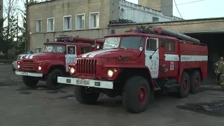 Выезд по тревоге 2х ходов ПСЧ 28 г.Каменка Пензенская область, 2013 год.