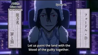 Bungou Stray Dogs: Fyodor Dostoevsky moments (Pt1)