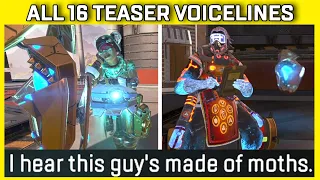 ALL Apex Legends Season 10 Voice Line Teasers For NEW LEGEND (In-Game Footage)