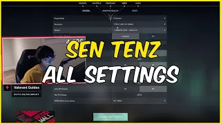 VALORANT SEN TENZ ALL SETTINGS 2021 (Crosshair,Sensitivity,Video,General,)