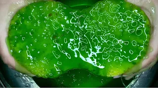 THICK DISH SOAP OVERLOAD WITHOUT WATER; ODDLY SATISFYING 💛💚🎧