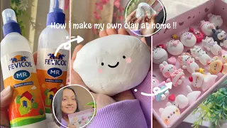 ✨How I make my own diy AIR DRY CLAY at home ^-^(Basic tutorial + small tips) aka cold porcelain clay