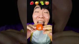 Real food vs Fake food ( Exotic Fruit, Fruit Rice Cake ) | TikTok Funny Mukbang | HUBA #shorts