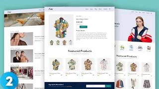 Build and Deploy Ecommerce Website With HTML CSS JavaScript | Responsive Shopping Website Part 2