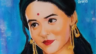 drawing of pranalirathod as saudamini barrister babu serial