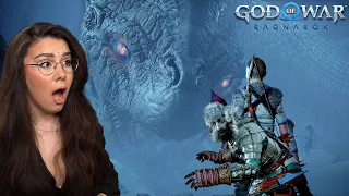 Atreus Calls World Serpent Reaction (Jörmungandr) - God of War Ragnarok