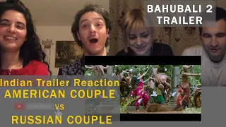 Bahubali 2 Trailer Reaction American Couple vs Russian Couple