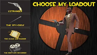 Choose My Loadout L'Etranger + Spy-cicle + Cloak And Dagger + Red-Tape Recorder (TF2 Spy Gameplay)