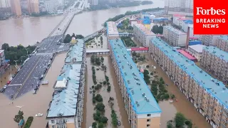 Shangzhi City Of Northeast China's Heilongjiang Province Deals With Massive Flooding