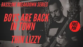 Thin Lizzy The Boys Are Back In Town || Bass Cover (No.58)