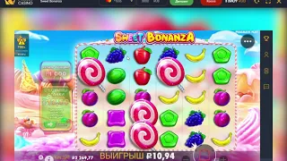 Купил бонусную игру за 1000 рублей в Sweet Bonanza от Pragmatic Play
