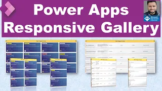 Power Apps Responsive Gallery (Card and Table layout)