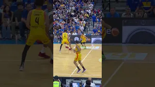 Tremont Waters to the basket in finals 1st game BSN