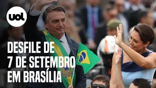 7 de setembro ao vivo: Bolsonaro participa de desfile cívico-militar em Brasília